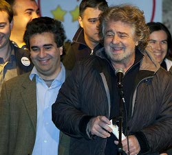 Vittorio Bertola e Beppe Grillo